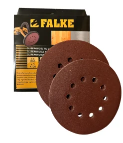 Falke® Sand- & Slibepapir*sliberondel Ø220 mm K80/100 10-pk.