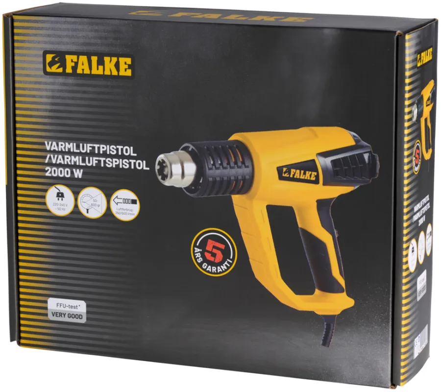 Falke® Små Elmaskiner*varmepistol 2000 W