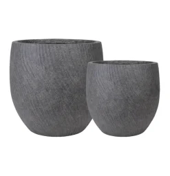 Scan-Pot Krukker*Fiberkrukke 2-pk. Grå