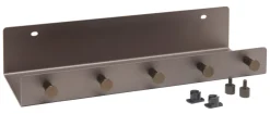 FibroTech Akustikpaneler & Tilbehør*hylde m/kroge 32 x 10,2 cm - stål Bruneret