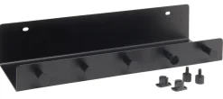 FibroTech Akustikpaneler & Tilbehør*hylde m/kroge 32 x 10,2 cm - Sort