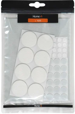 HOME it Filtpuder*Filtpuder selvklæbende ass. hvid - 125 stk.