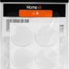 HOME it Filtpuder*Filtpuder selvklæbende Ø35 mm hvid - 4 stk.