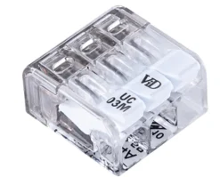 Elworks Elophæng & -Fastgørelse*Fjedersamlemuffe med 3 poler 2,5 mm² - 12 stk.