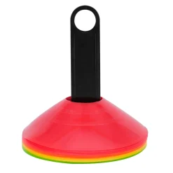 Sæsonafslutning|Spil & Underholdning*Fodboldtoppe m/holder Ø19 cm 16 stk. rød/guld/grøn/orange