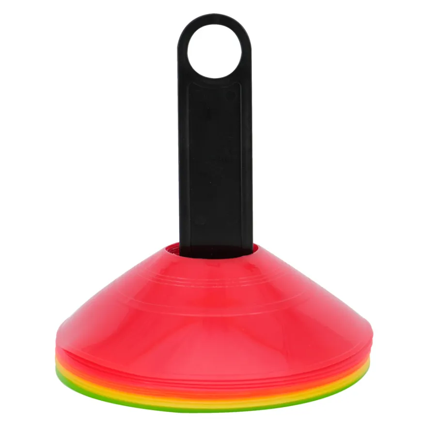 Sæsonafslutning|Spil & Underholdning*Fodboldtoppe m/holder Ø19 cm 16 stk. rød/guld/grøn/orange