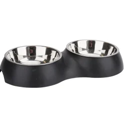 PetZone Hunde- Og Katteartikler*Foderskål dobbelt 33 x 17,5 cm -