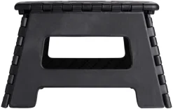 Campingudstyr|Trappestiger, Arbejdsbukke & Skamler*Foldbar skammel 32 x 25 x 22 cm Sort
