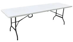 Haveborde*Foldebord stål/plast 240 x 70 cm hvid