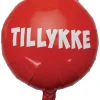 Pynt & Festudstyr*Folieballon m/Tillykke rød