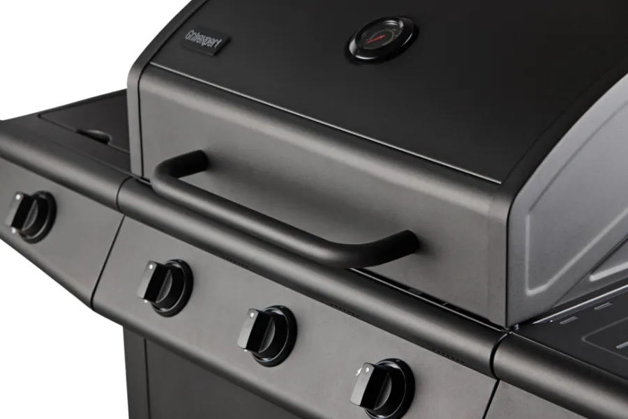 Grillexpert® Gasgrill*Gasgrill 3 brændere og sidebrænder sort -
