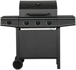 Grillexpert® Gasgrill*Gasgrill 3 brændere og sidebrænder sort -
