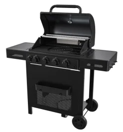 Grillexpert® Gasgrill*Gasgrill m/4 brændere & bagbrænder - Sort