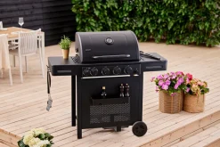 Grillexpert® Gasgrill*Gasgrill m/4 brændere & bagbrænder - Sort