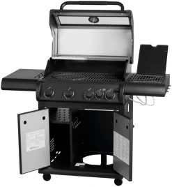 Grillexpert® Gasgrill*Gasgrill med 4 brændere & PowerBurner - Sort