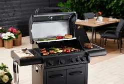 Grillexpert® Gasgrill*Gasgrill med 4 brændere & PowerBurner - Sort