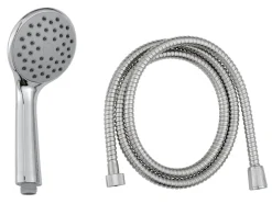 GEYSER® Brusehoveder & -Slanger*brusesæt m/håndbruser Ø100 mm Krom