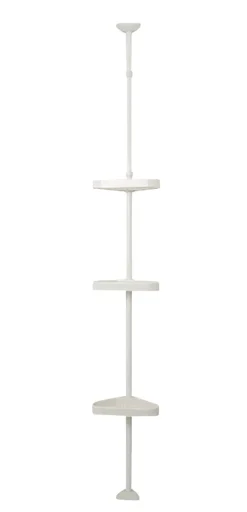 GEYSER® Brusehylder*teleskophylde m/3 hylder hvid