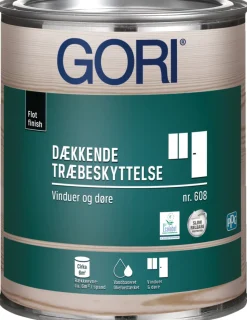 GORI Vinduesmaling*608 dækkende træbeskyttelse hvid 0,75 liter Ren hvid (RAL 9010)