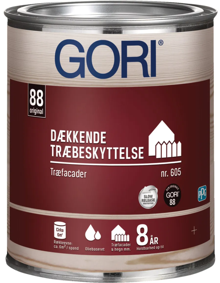 GORI Træbeskyttelse*605 dækkende træbeskyttelse 0,75 liter Kulsort