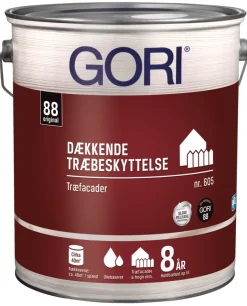 GORI Træbeskyttelse*605 dækkende træbeskyttelse 5 liter Kridt