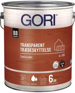 GORI Træbeskyttelse*505 transparent træbeskyttelse 5 liter Nød