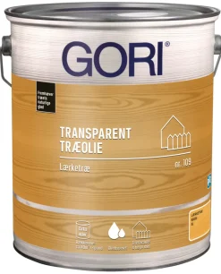 GORI Træolie*109 transparent træolie lærketræ 5 liter Klar
