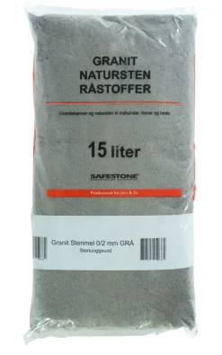 Safestone by ZURFACE Sand & Grus*Granitstenmel grå 15 liter - Safestone