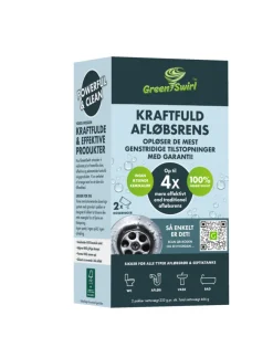 Green Swirl Rengøringsmidler*GreenSwirl afløbsrens 2 poser a 233 g
