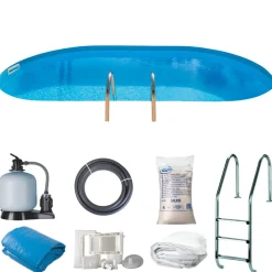 Swim & Fun Pools*Gre poolpakke inground oval 24420 liter -