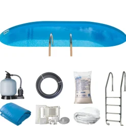 Swim & Fun Pools*Gre poolpakke inground oval 38840 liter -