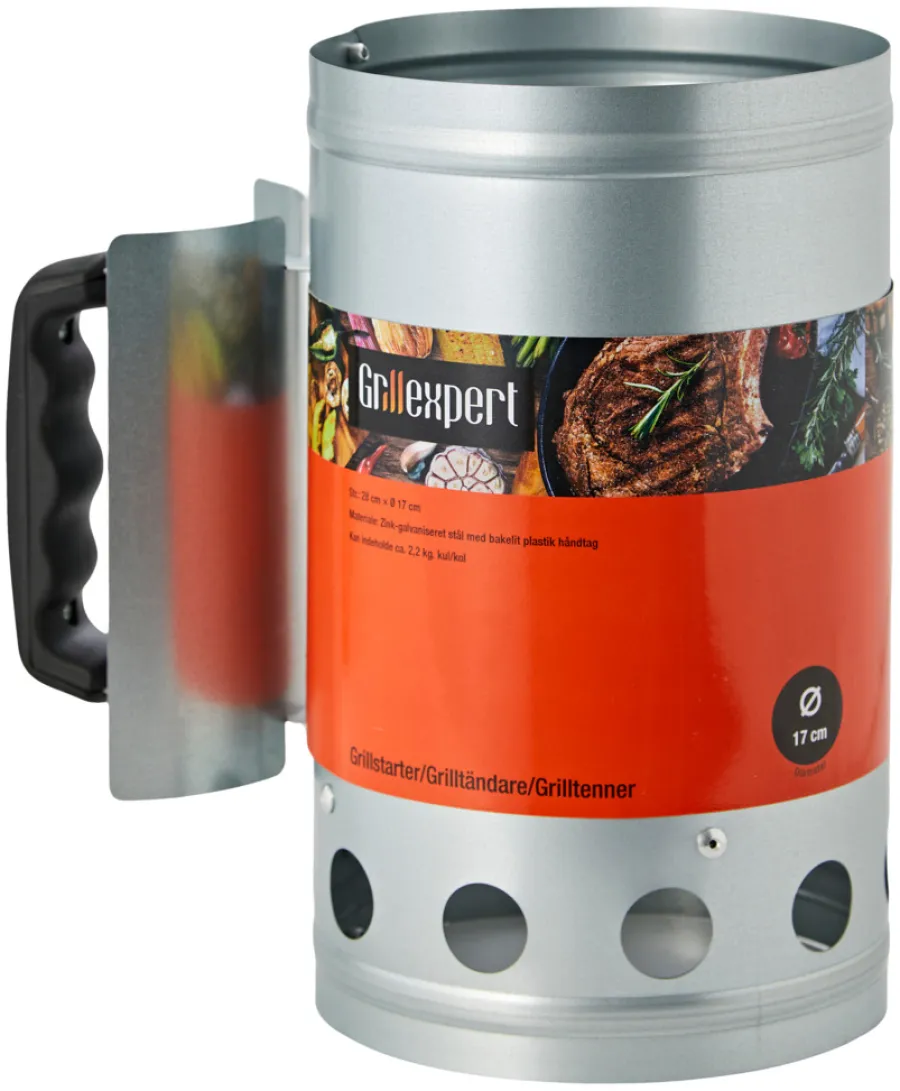 Grillexpert® Grilltilbehør*Grillstarter i zinkgalvaniseret stål