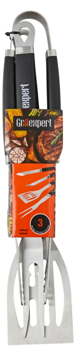 Grillexpert® Bålfad & Tilbehør|Grilltilbehør*Grillsæt med 3 dele -