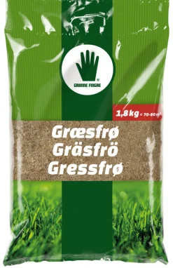 Grønne Fingre® Græsfrø & Rullegræs*plænegræs 1,8 kg 70-80 m²