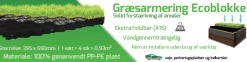Bedafgrænsning & Minihegn*Græsarmering ecoblokke 395 x 590 mm