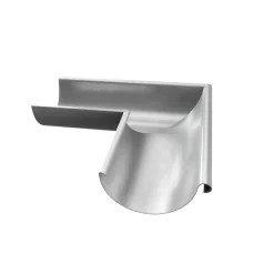 Grøvik Tagrender*hjørne udvendig 90 gr. T125 aluminium Sølv (aluminium)