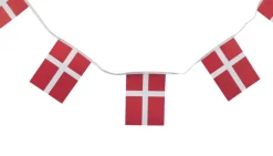 Gamle Danmark Pynt & Festudstyr*Guirlande m/20 stk. papirflag
