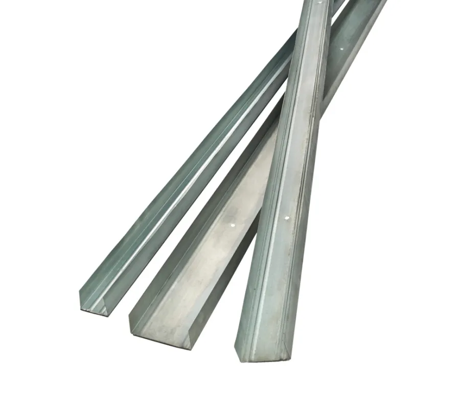 Gipsplader*Gulv- og loftskinne med foam, U-profil 45 mm