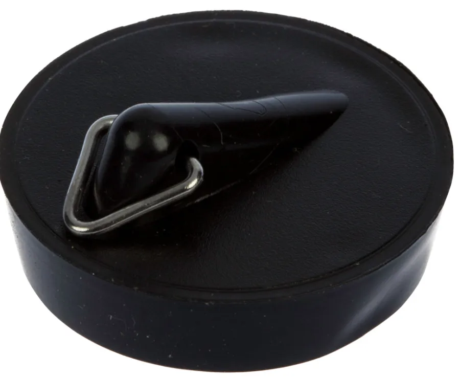 Reservedele Til Køkkenvaske*Gummiprop sort 1 1/4"