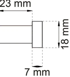 Habo Knager & Knagerækker*krog stål Ø18 mm sort