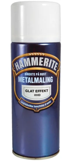 Hammerite Spraymaling*metalmaling hvid glat 400 ml