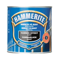 Hammerite Metalmaling Udendørs|Træ- & Metalmaling*metalmaling hammereffekt 750 ml Sort