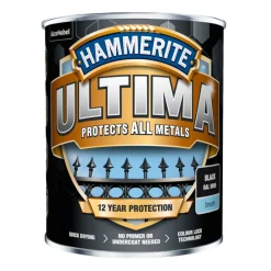 Hammerite Metalmaling Udendørs|Træ- & Metalmaling*Ultima metalmaling 750 ml Sort