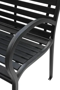 Sunlife® Sæsonafslutning|Havebænke*Havebænk Amsterdam sort 125 x 60 cm -