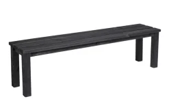 Sæsonafslutning|Havebænke*Havebænk Kansas 150x33x42 cm i sortmalet fyrretræ