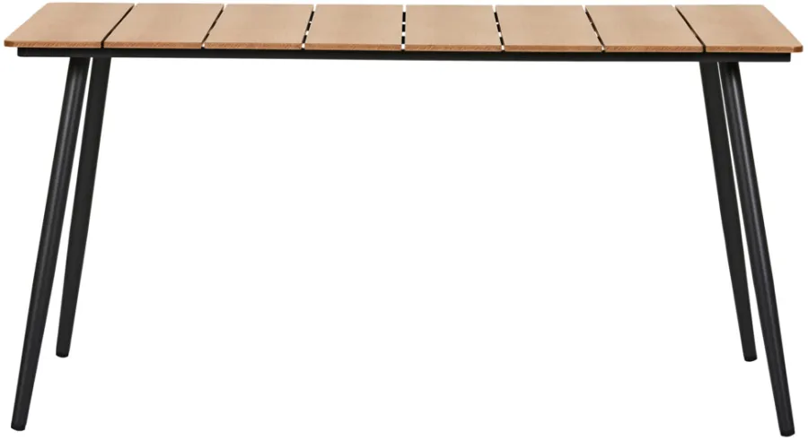 Sunlife® Sæsonafslutning|Haveborde*Havebord Beijing sort/teak 148 x 85 cm - Teak/sort