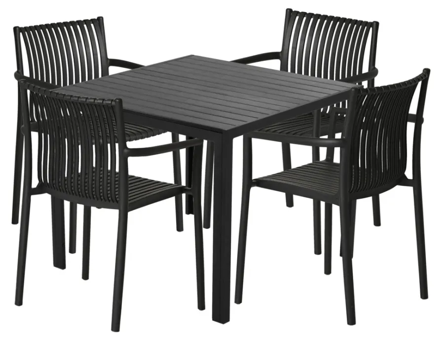 Sunlife® Sæsonafslutning|Haveborde*Havebord Havanna 90x90 cm i aluminium og nonwood -