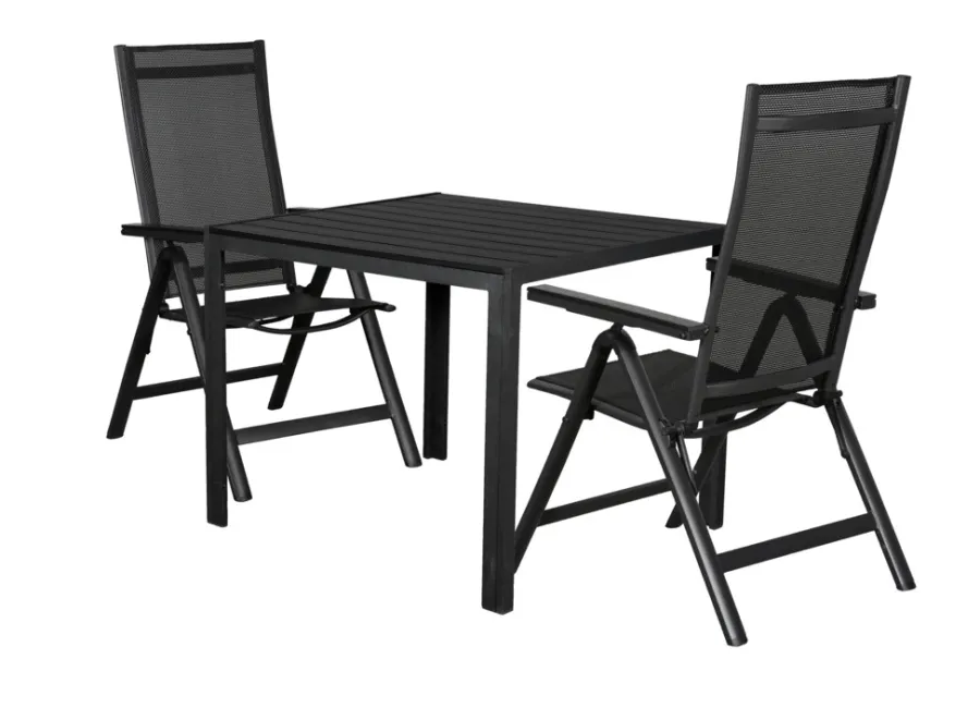 Sunlife® Sæsonafslutning|Haveborde*Havebord Havanna 90x90 cm i aluminium og nonwood -