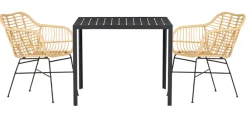 Sunlife® Sæsonafslutning|Haveborde*Havebord Havanna 90x90 cm i aluminium og nonwood -