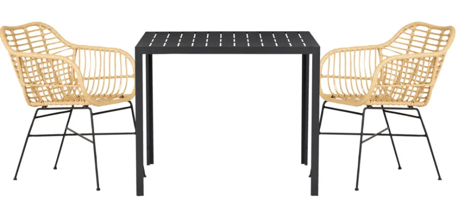 Sunlife® Sæsonafslutning|Haveborde*Havebord Havanna 90x90 cm i aluminium og nonwood -
